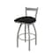 Holland Bar Stool Co 30" Low Back Swivel Bar Stool, Nickel Finish, Canter Espresso Seat 82130AN003 - alternate 1